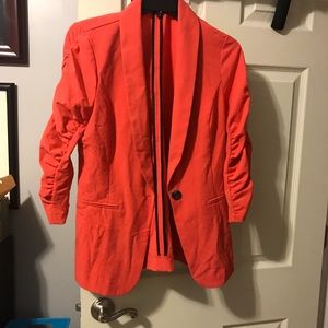 3/4 sleeve coral blazer